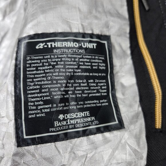 Vintage Descente Seiko Ski Jacket Mens XL Red Black Alpha Thermo Made Japan 80s - Picture 4 of 16